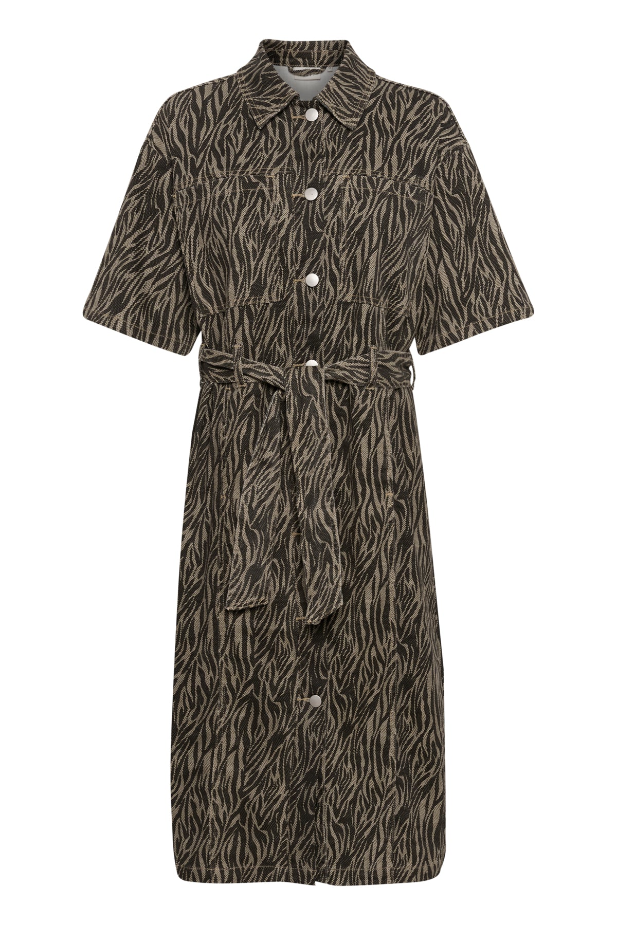 KAleondra Denimklänning Feather Gray / Black Animal - 10510137