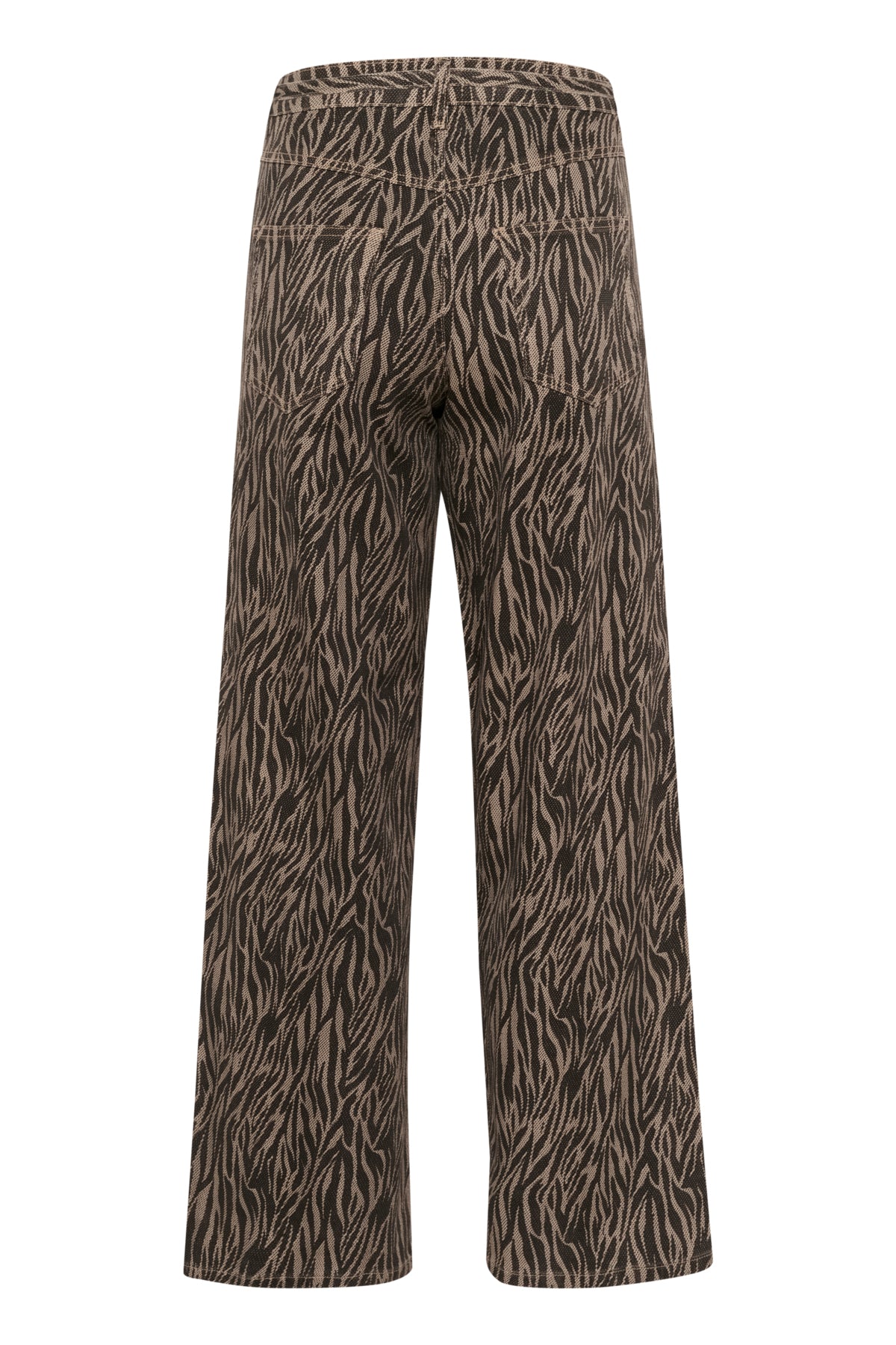 KAleondra HW Straight Jeans Feather Gray / Black Animal - 10510139