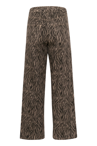 KAleondra HW Straight Jeans Feather Gray / Black Animal - 10510139 Thumbnail