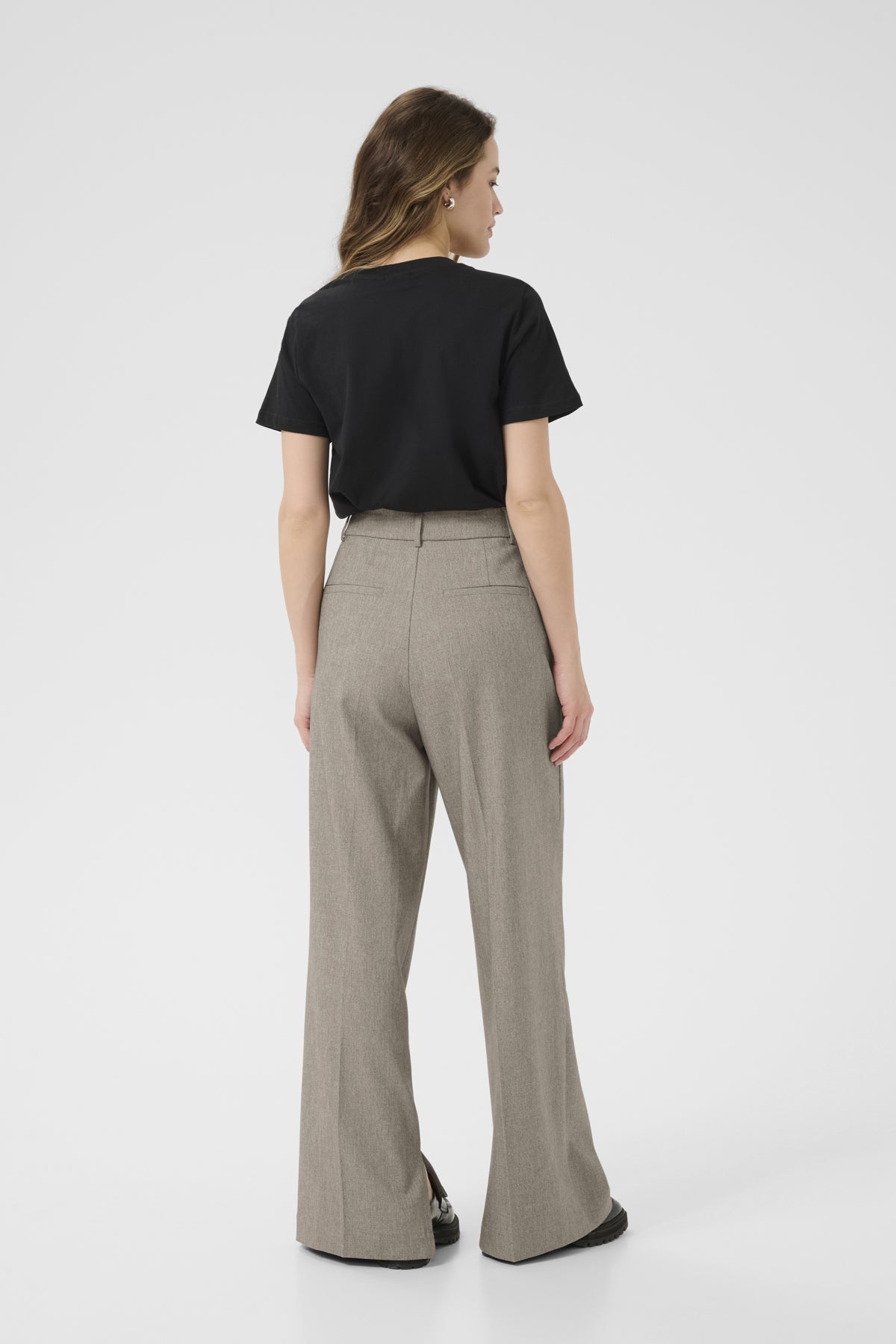KAtilla Wide Pants Feather Gray Melange - 10510149