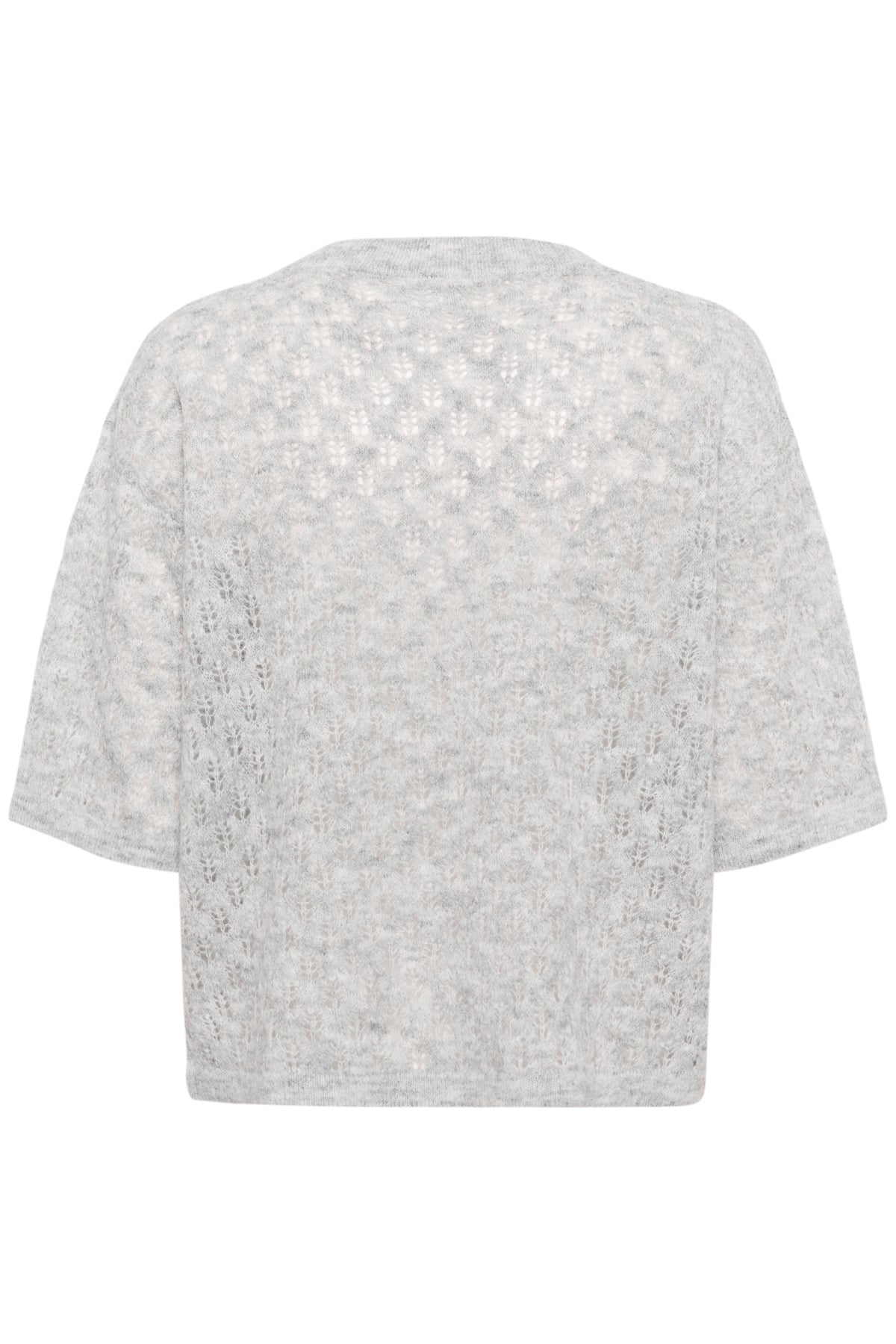 KAlourine V-Neck Pullover Light Grey Melange - 10510171