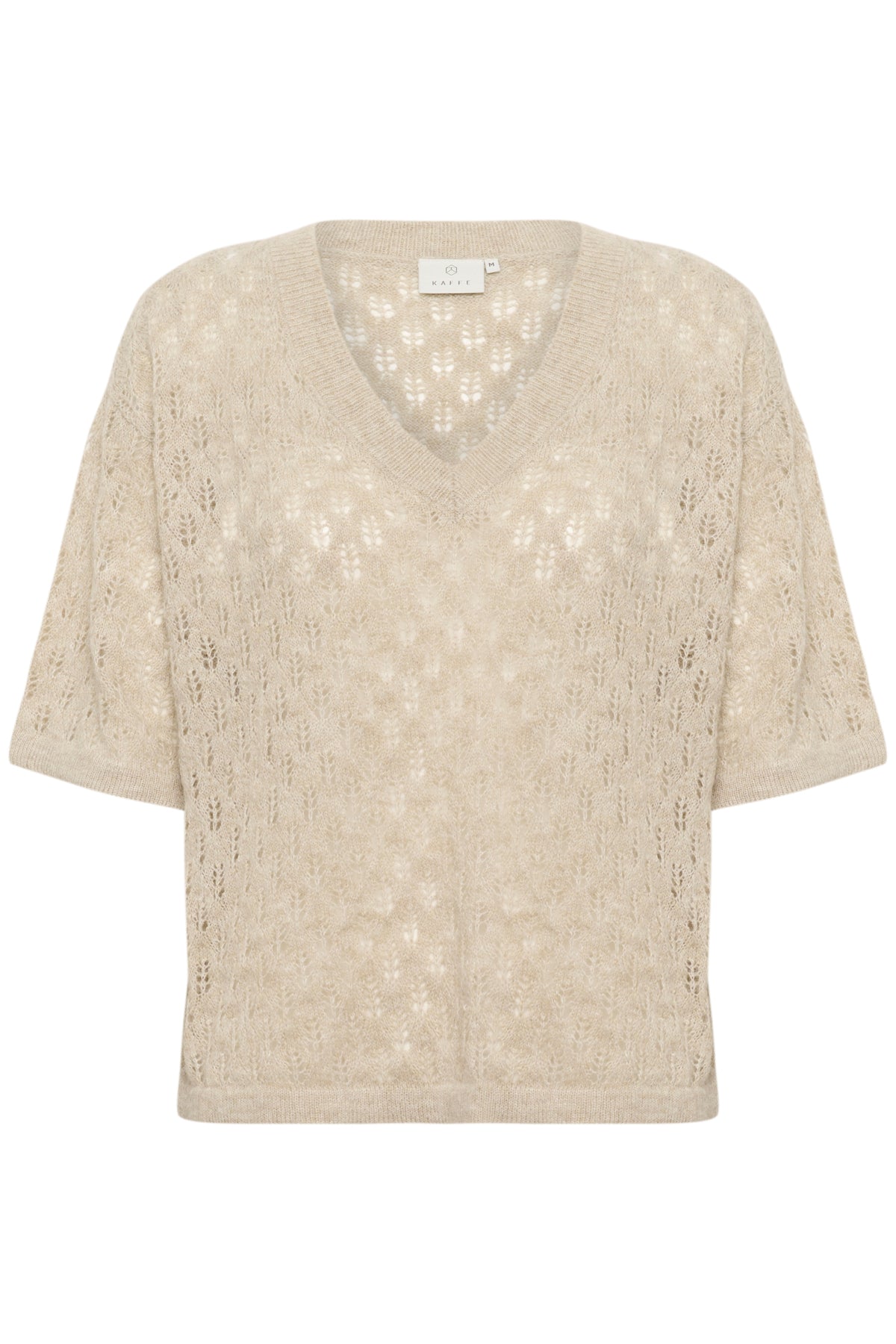 KAlourine V-Neck Pullover Feather Gray Melange - 10510171