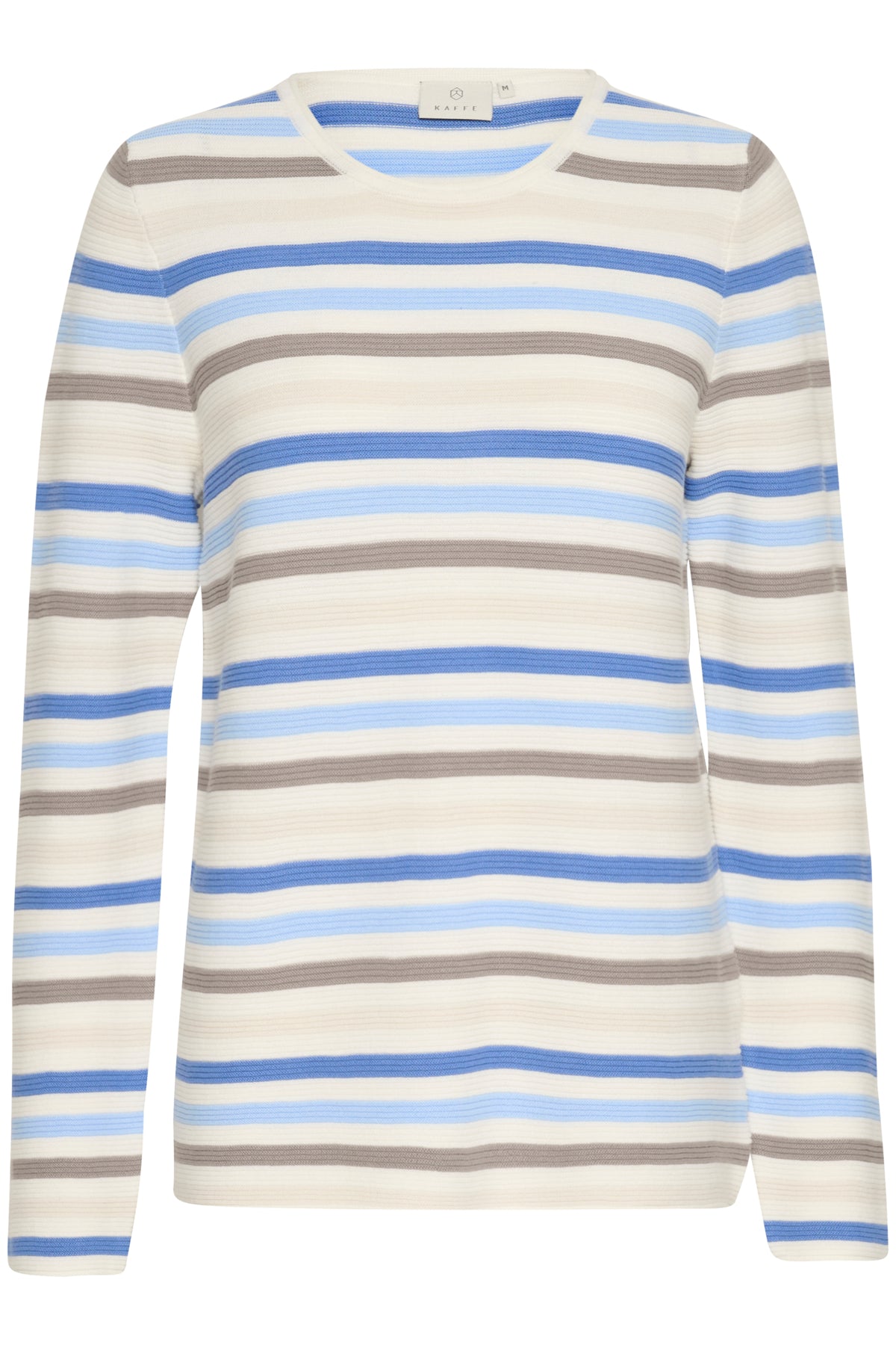 KAlinka Pullover Blå/Natur/Krita Randig