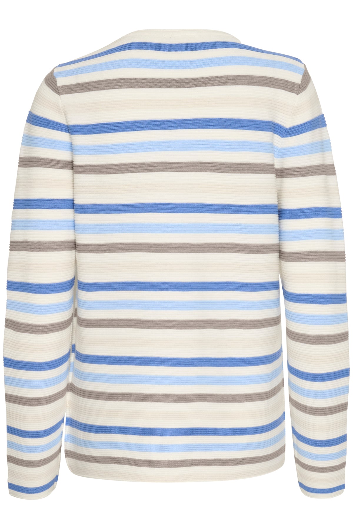 KAlinka Pullover Blå/Natur/Krita Randig