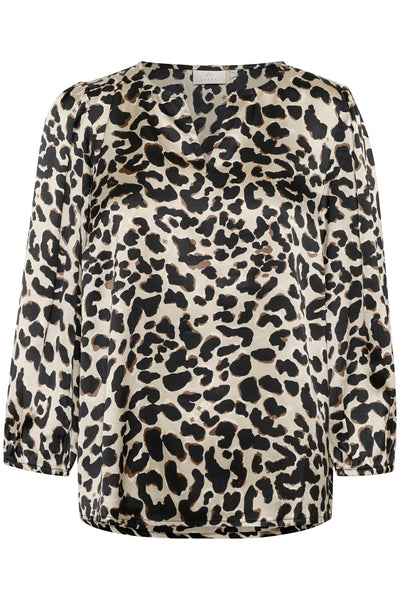 KAmagda Blus Brun Leopard Thumbnail