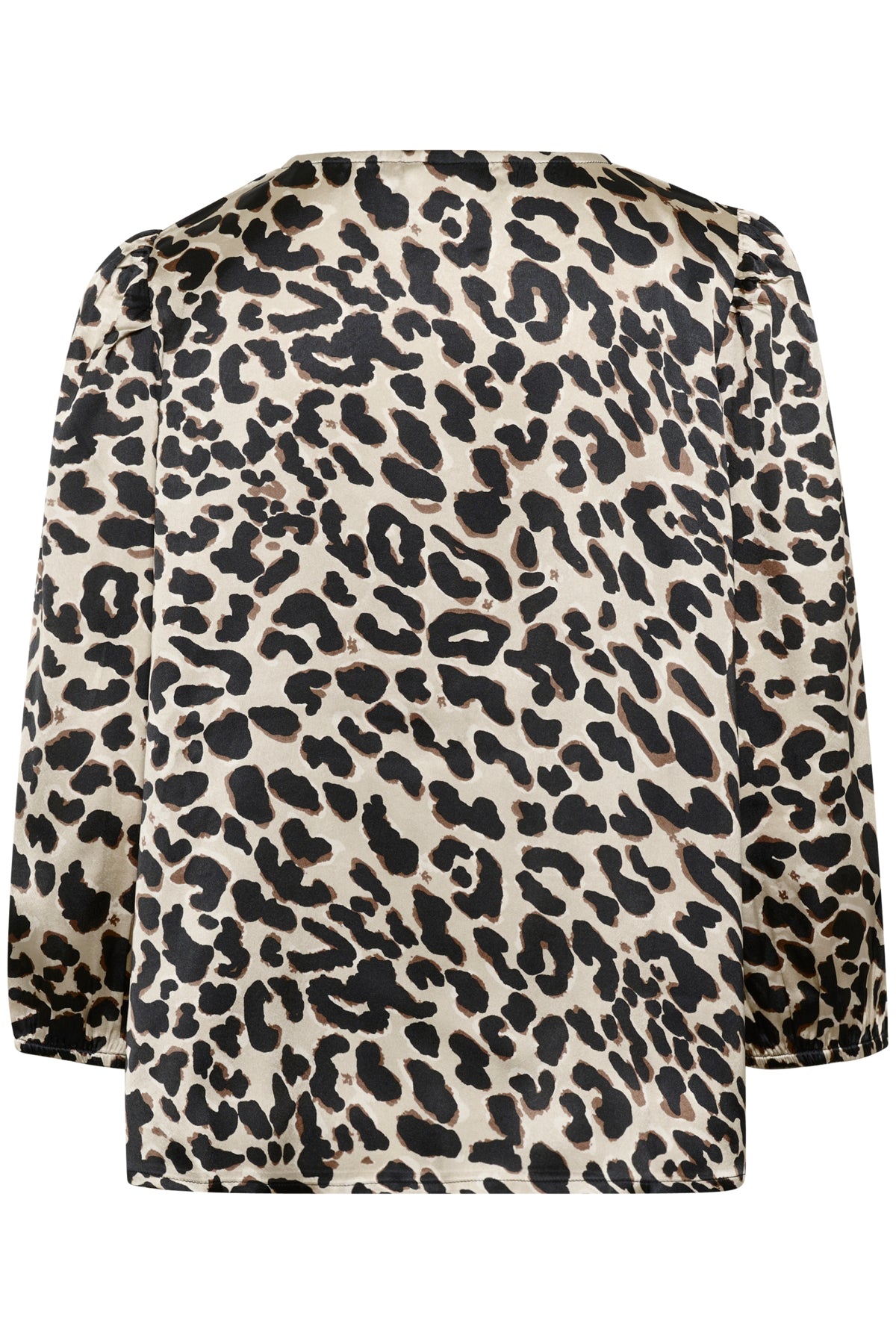KAmagda Blus Brun Leopard