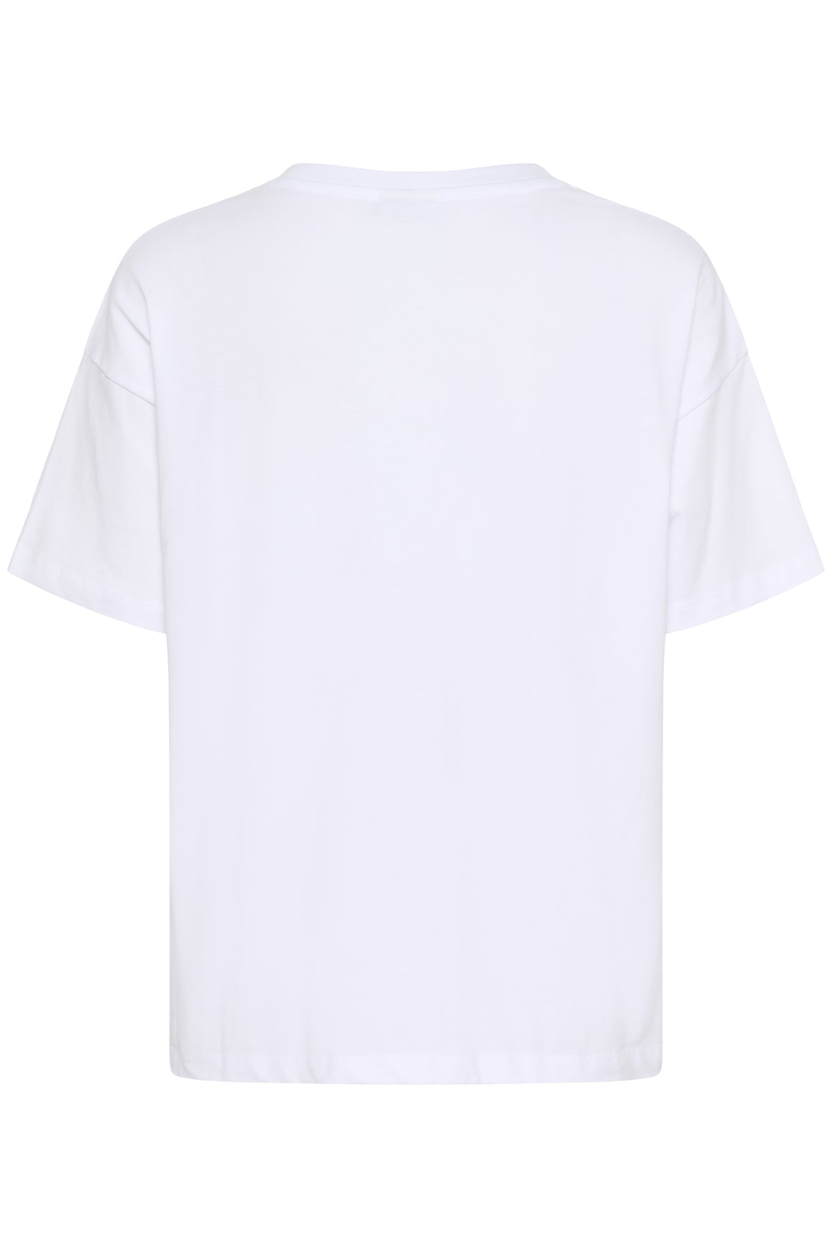 KAadelina T-Shirt Optical White/Red Text Print - 10510210