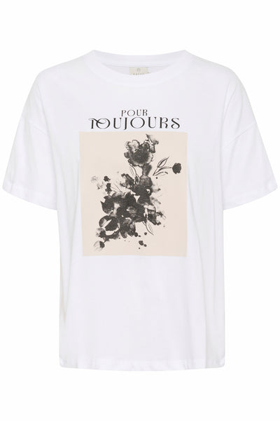 KAvivie T-Shirt Optical White/Flower Square - 10510215 Thumbnail