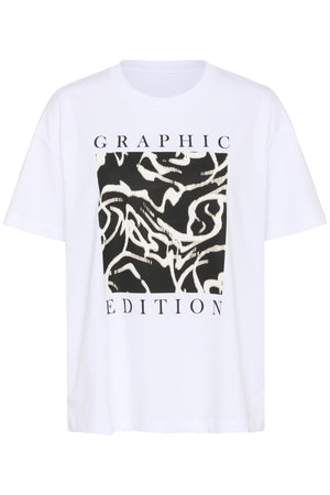 KAvivie T-Shirt Optical White/Graphic Square - 10510215