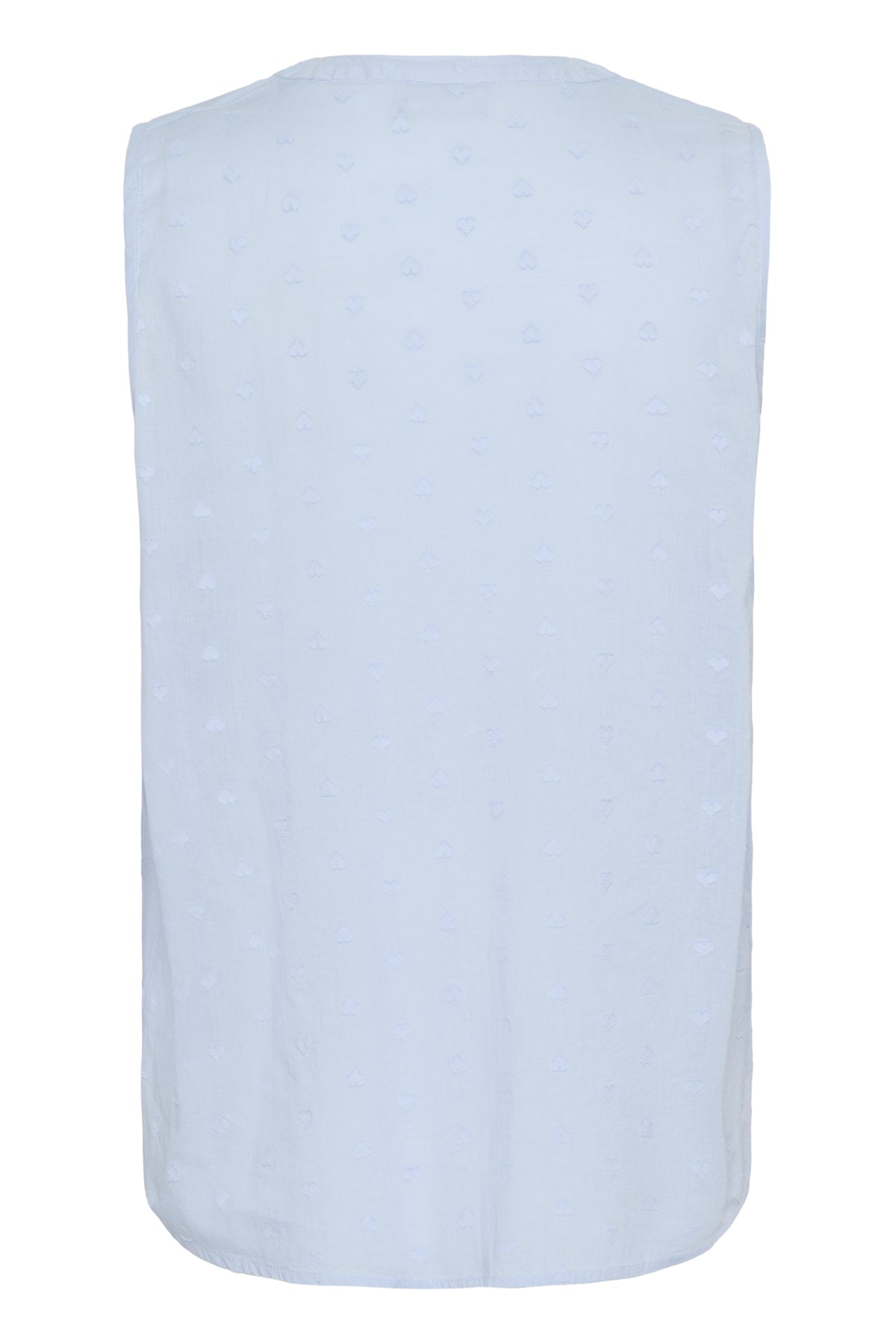KAjolia Ärmlös Blus Soft Chambray - 10510254
