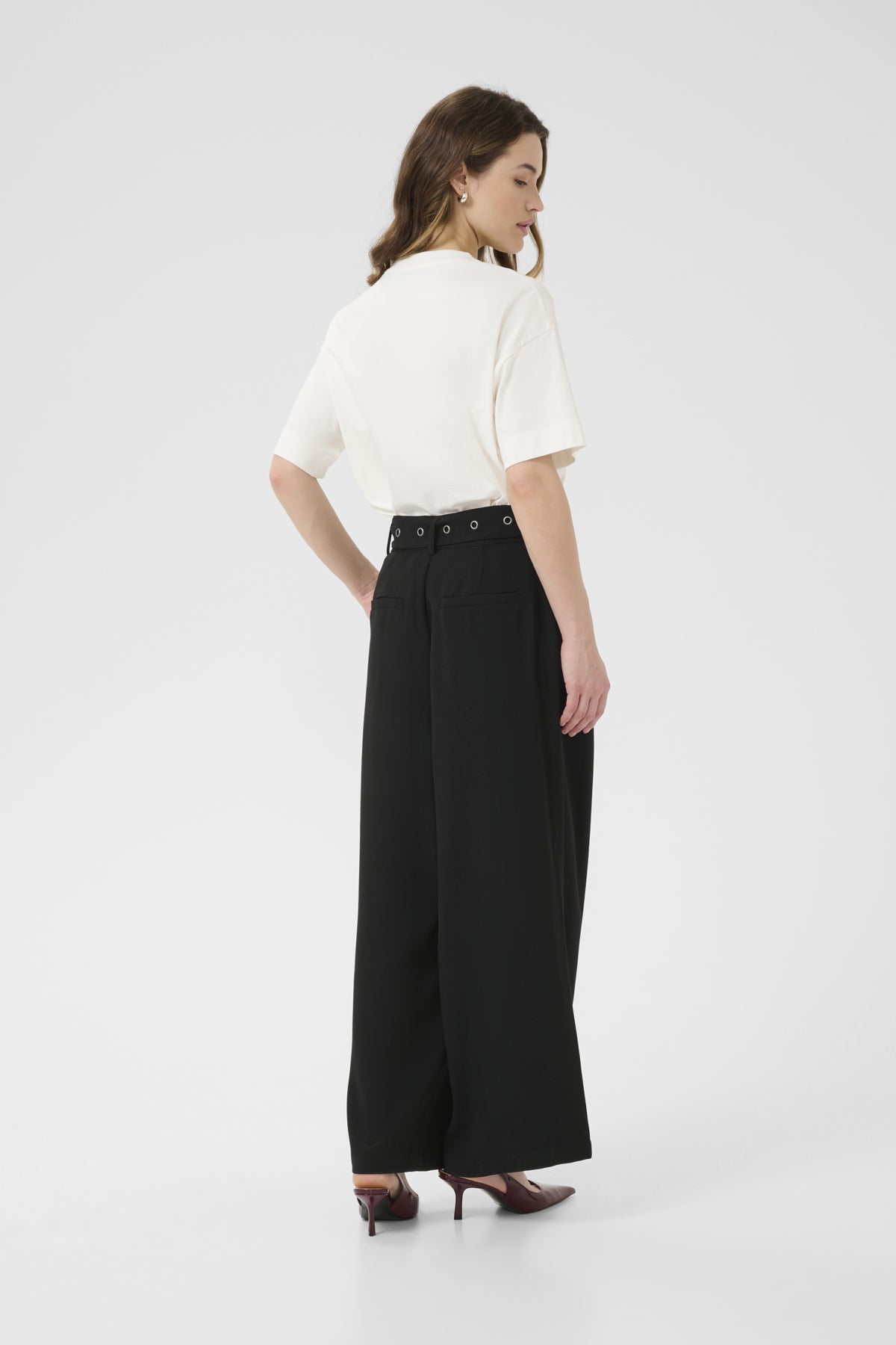 Kalisa Wide Belt Pants Black deep - 10510273