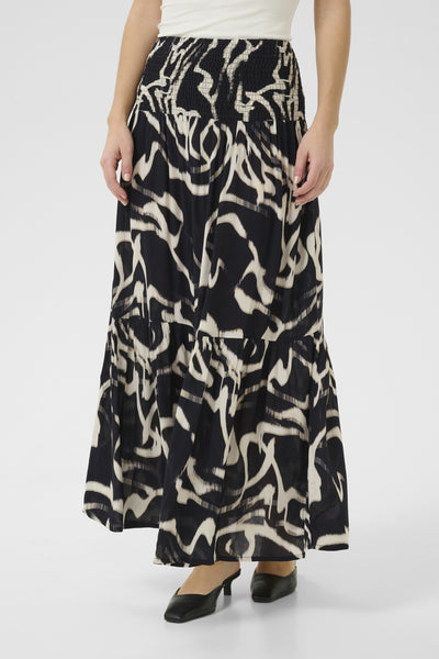 KAbeathe Skirt Black/Nature Organic Lines - 10510316 Thumbnail