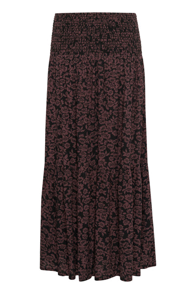 KAbeathe Skirt Fudge/Black Flower Print - 10510316 Thumbnail