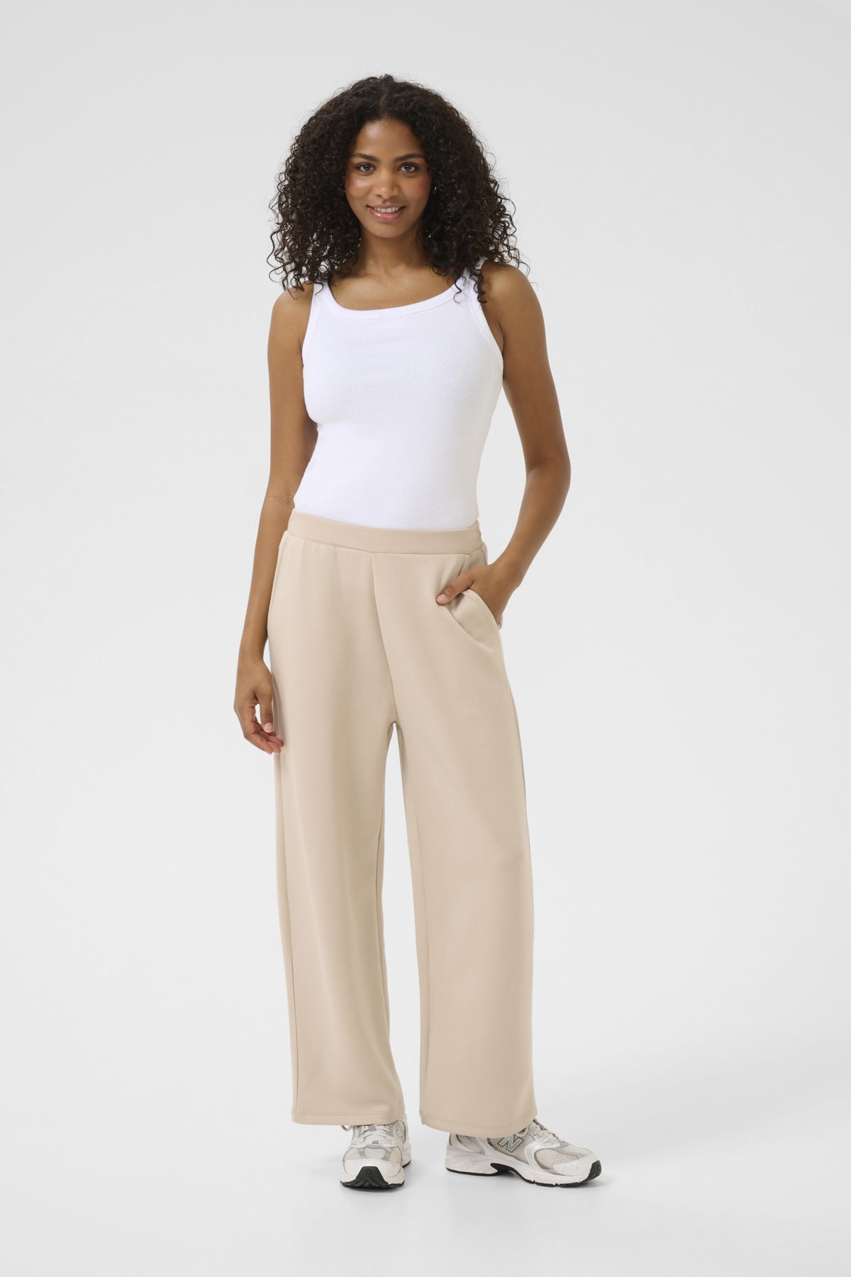 KAsif Sweat Pants Cropped Feather Gray - 10510317