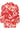 KAmartha Frill Blouse True Red/Nature Graphic - 10510322