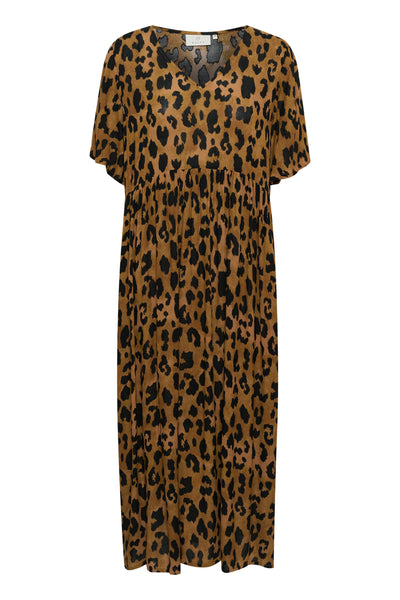 KAjessi Amber Klänning Brun Leopardmönstrad - 10510336 Thumbnail