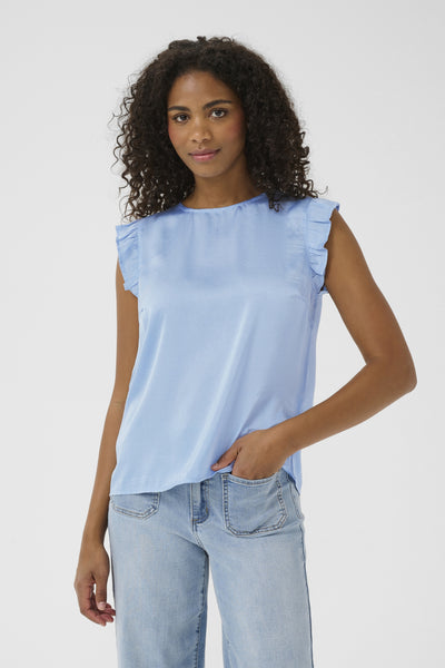 KAariel Top Soft Chambray - 10510337 Thumbnail