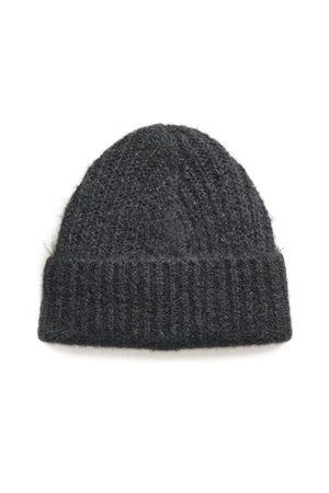 KAhenry Stickad huva Black deep - 10510407