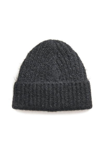 KAhenry Stickad huva Black deep - 10510407 Thumbnail
