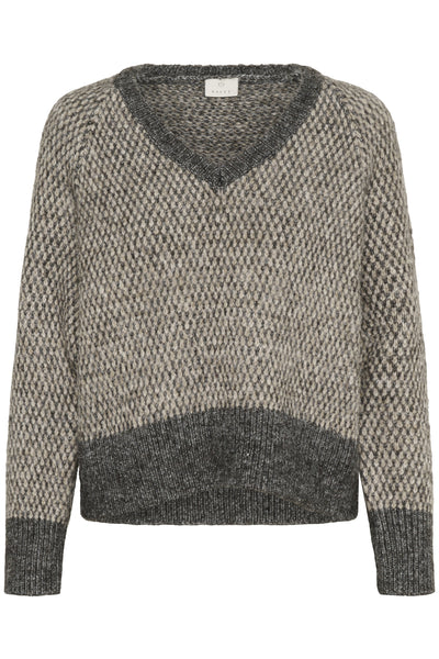 KAmelinda Pullover Dark Grey M./Feather Gray M. - 10510449 Thumbnail