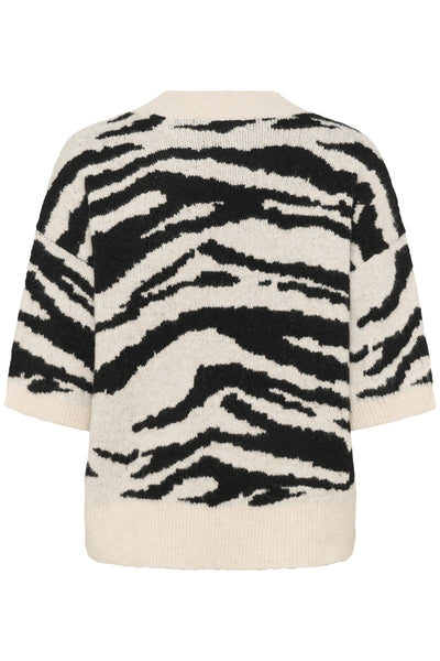KAsandra Pullover Turtledove/Black Animal - 10510453 Thumbnail