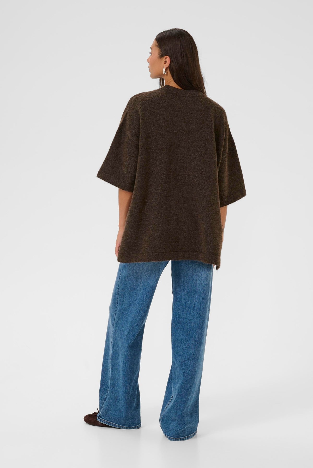 Kaniel Pullover Chocolate Brown Melange - 10510479