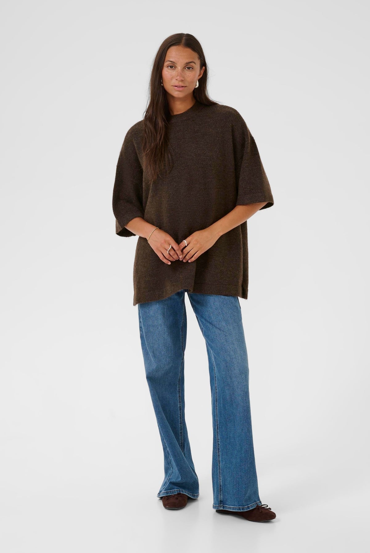 Kaniel Pullover Chocolate Brown Melange - 10510479
