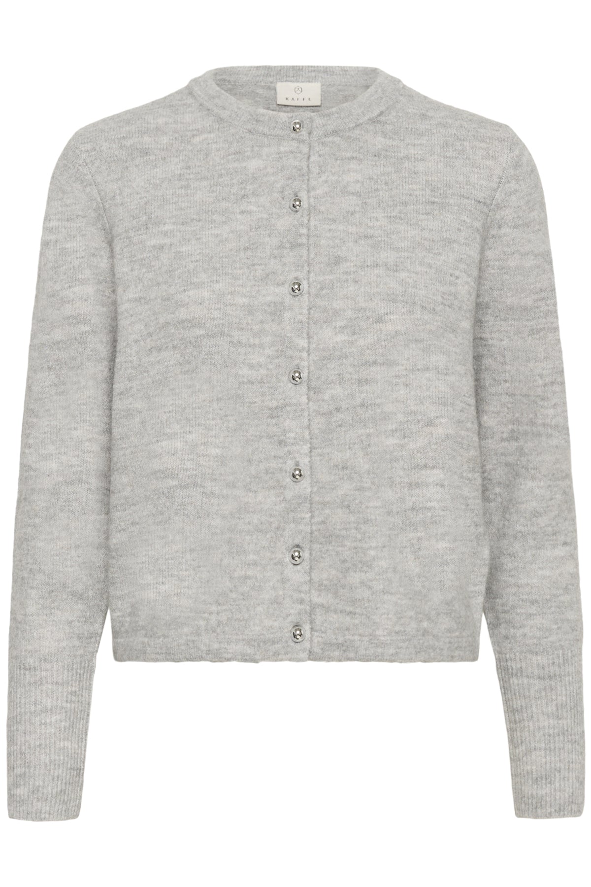 KAniel Knit Cardigan Light Grey Melange - 10510481