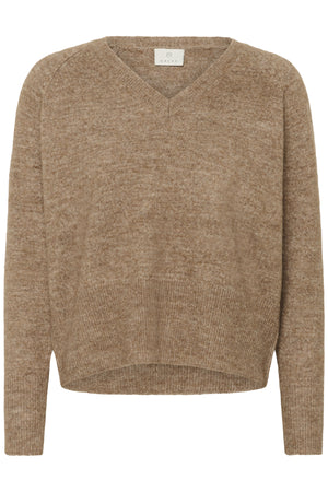 KAniel v-neck Pullover Toasted Coconut Melange - 10510521