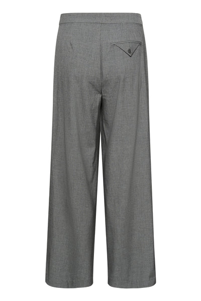 KAellie Wide Pants Gråmelerad / Kritstrecksrandig - 10510548 Thumbnail