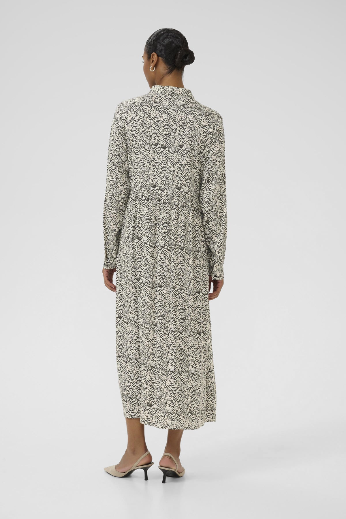 KAmiriam Shirt Dress Black Oyster/Turtledove Animal - 10510552