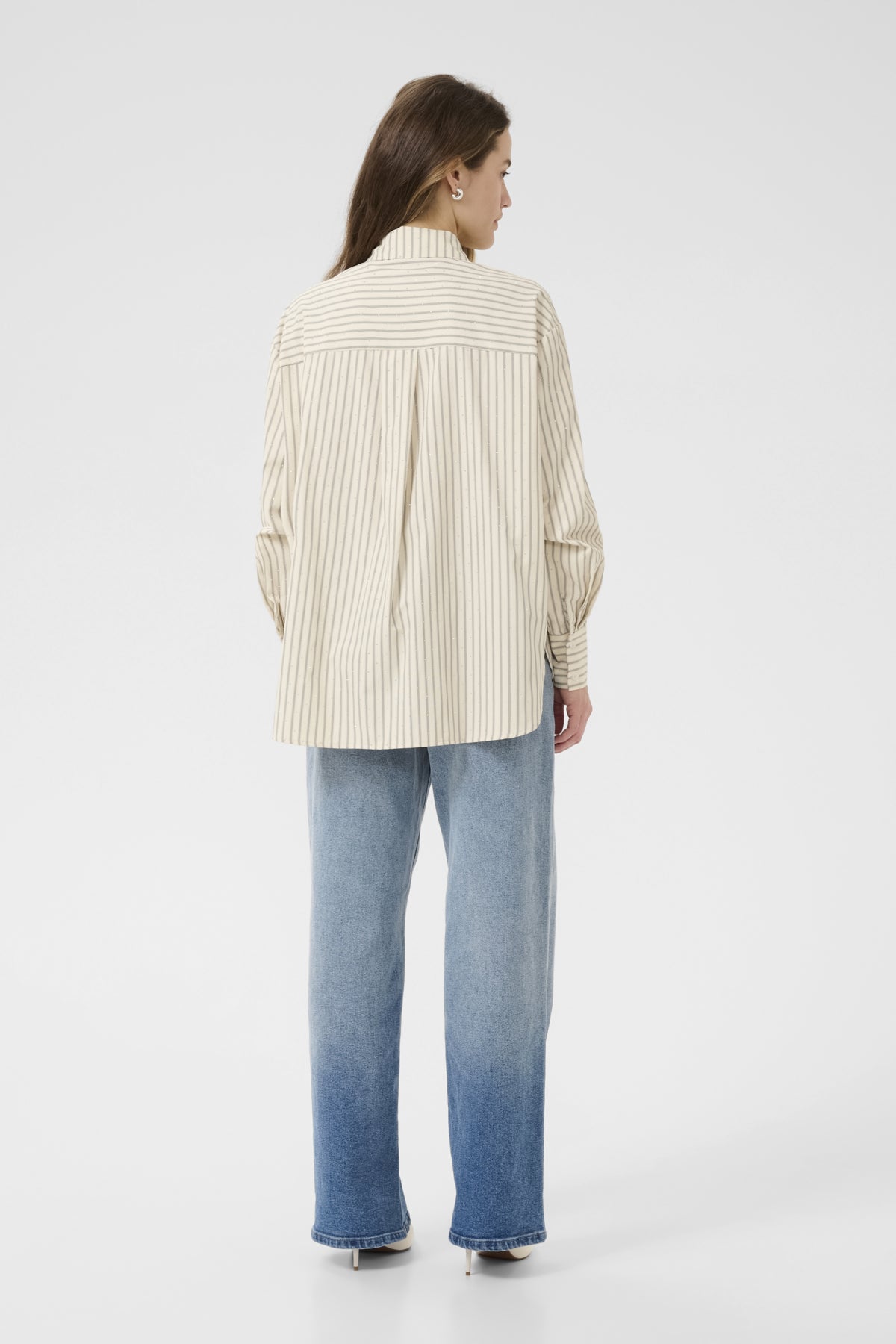 KAvictoria Skjorta Antique White Stripe - 10510585