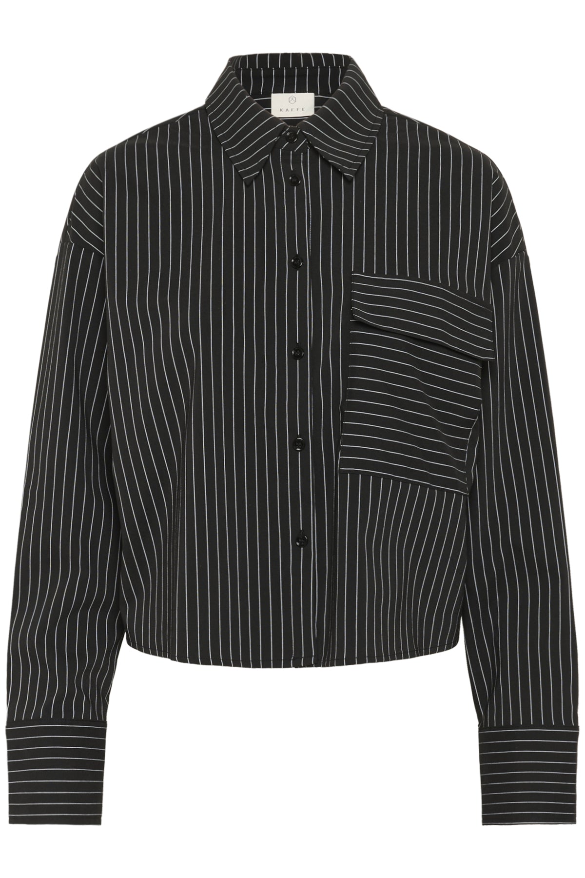 KAeliana Skjorta Black / Chalk Pinstripe - 10510609
