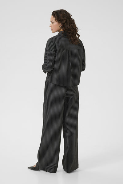 KAeliana Skjorta Black / Chalk Pinstripe - 10510609 Thumbnail