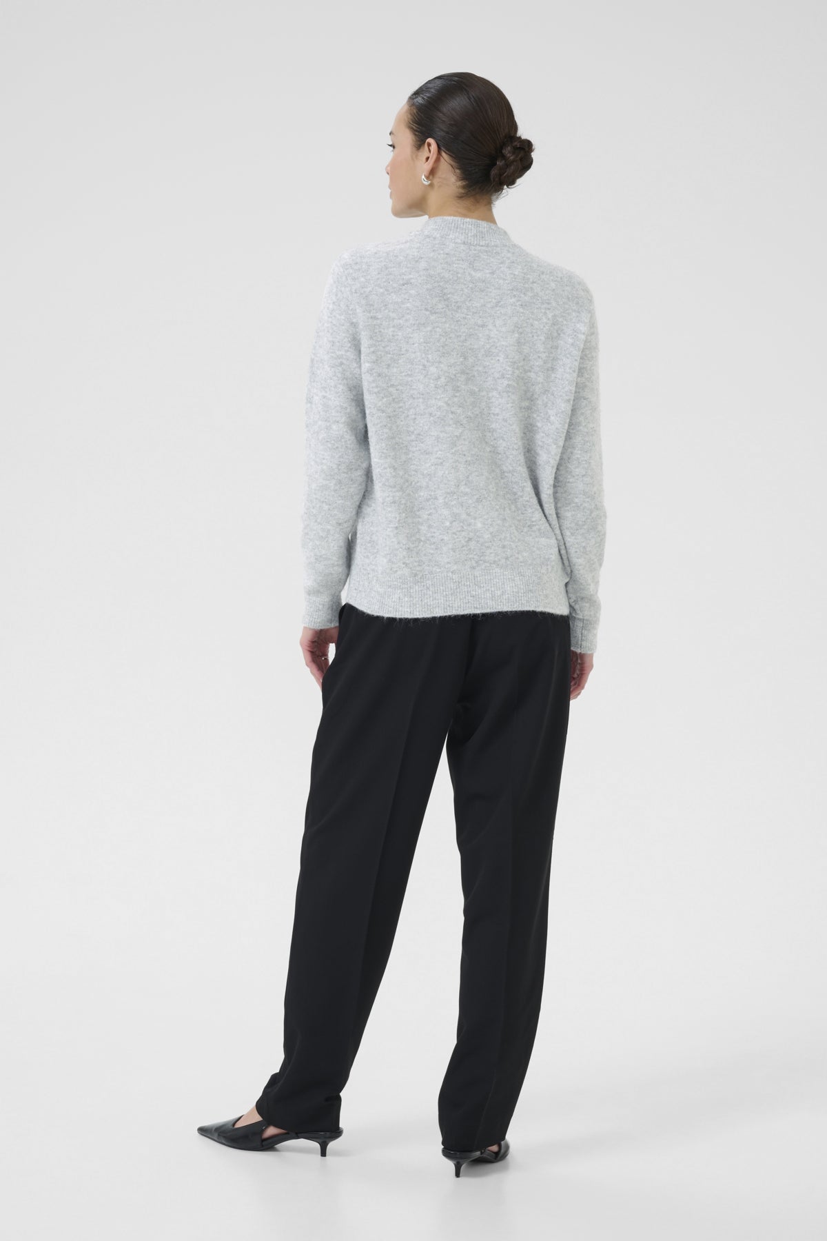 KAroxy Pullover Ljusgråmelerad - 10510623