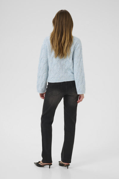 KAmartha Cardigan Windward Blue Melange – 10510626 Thumbnail