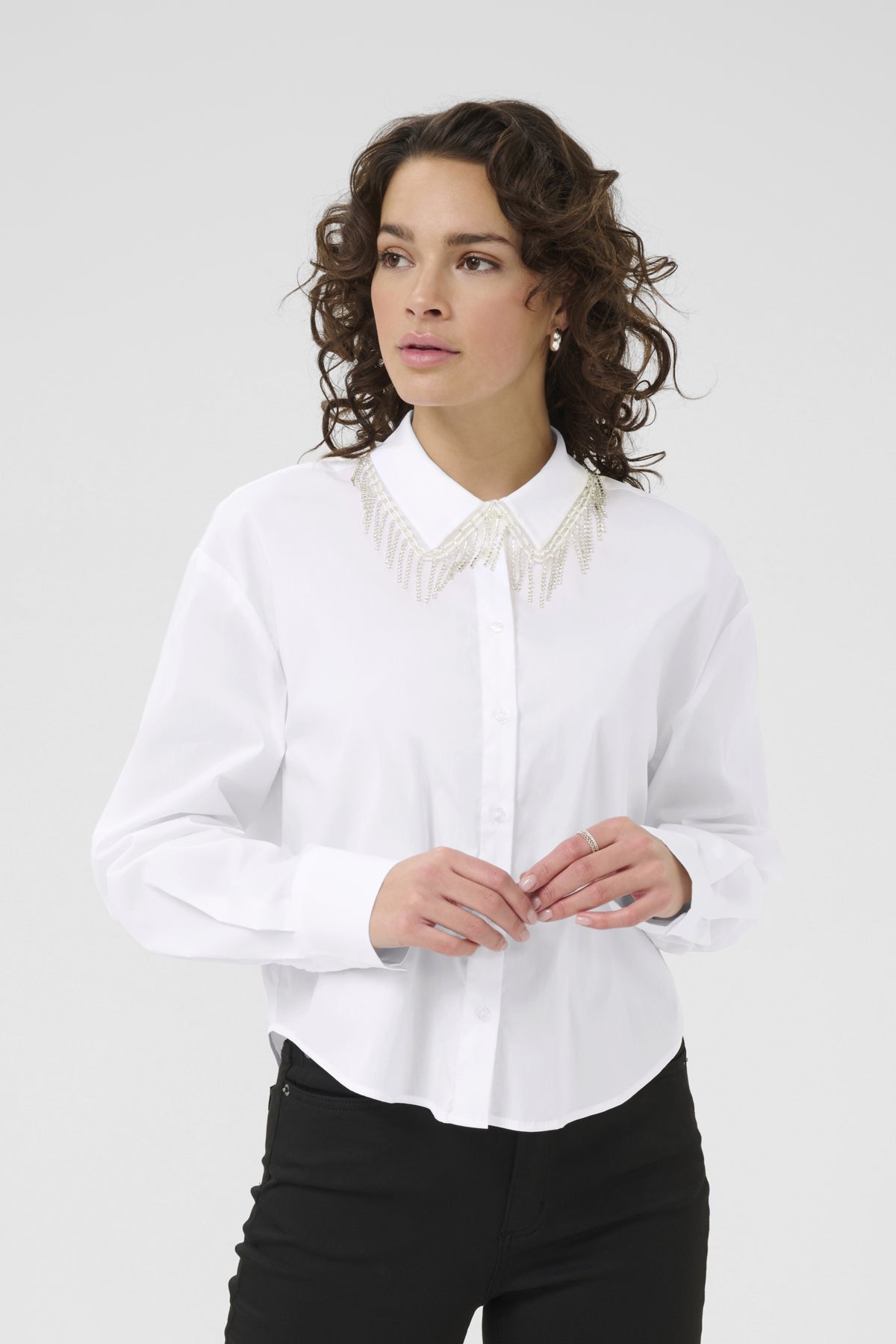 KAroxanne Skjorta Optical White - 10510630