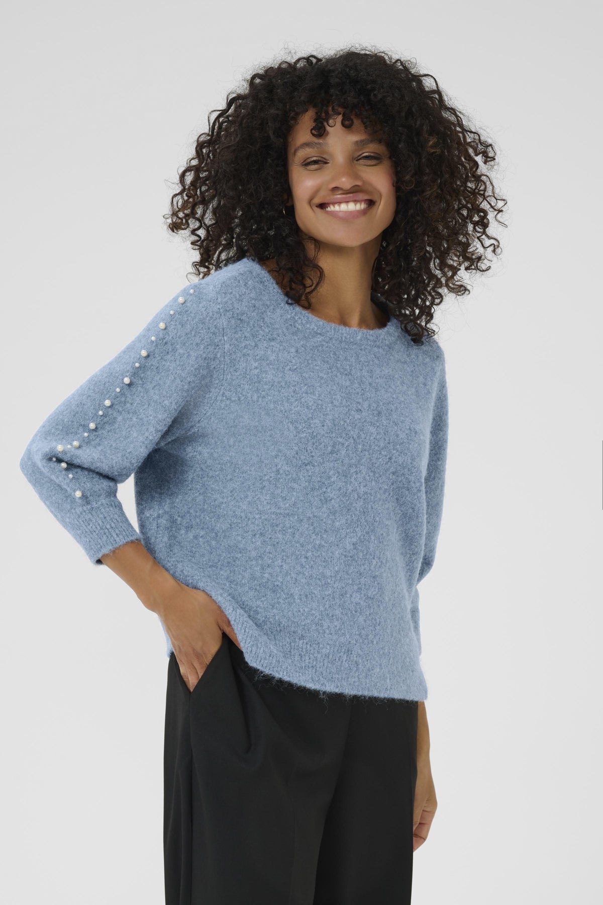 KAbetty Pullover Windward Blue Melange - 10510632