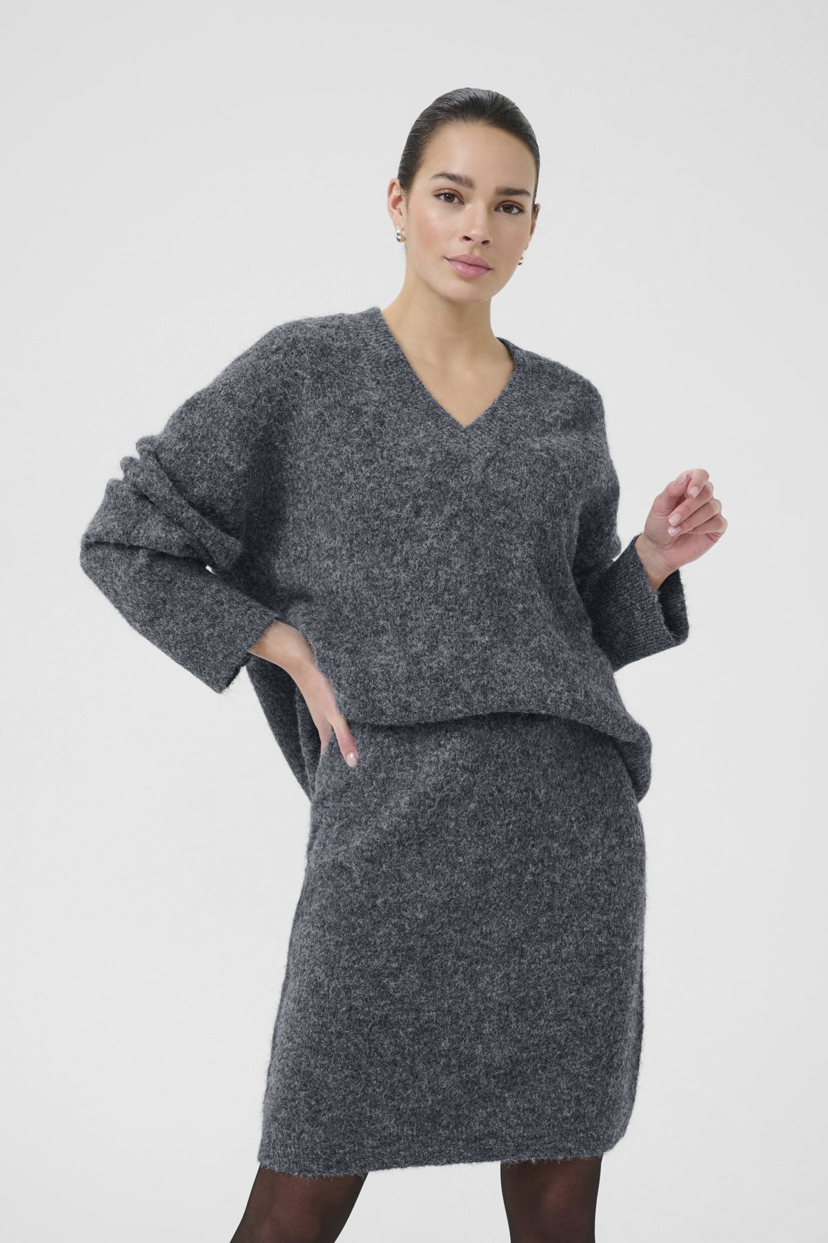 KAtrudy Pullover Mörkgråmelerad - 10510635