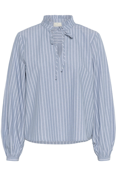 KAmilina Blouse Windward blue melange stripe - 10510643 Thumbnail