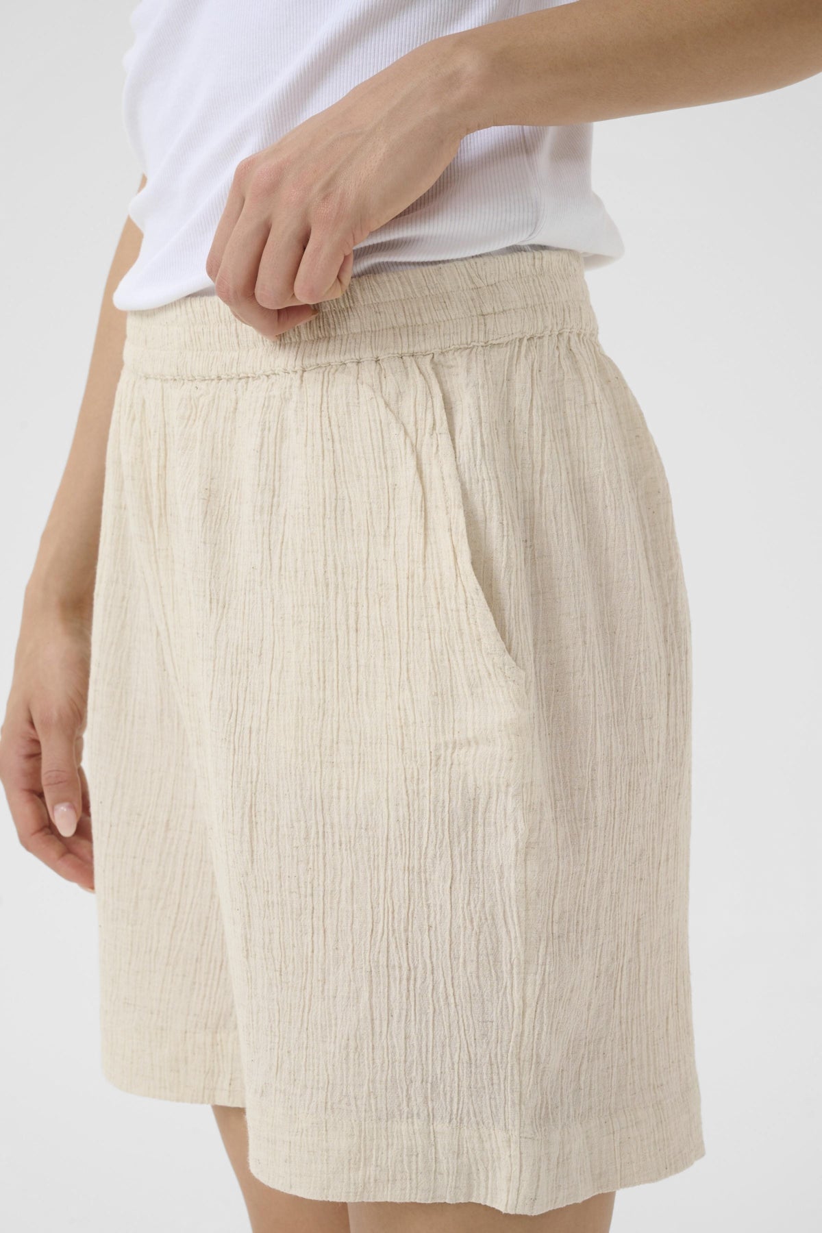 KAgitte shorts Feather Gray Melange - 10510651