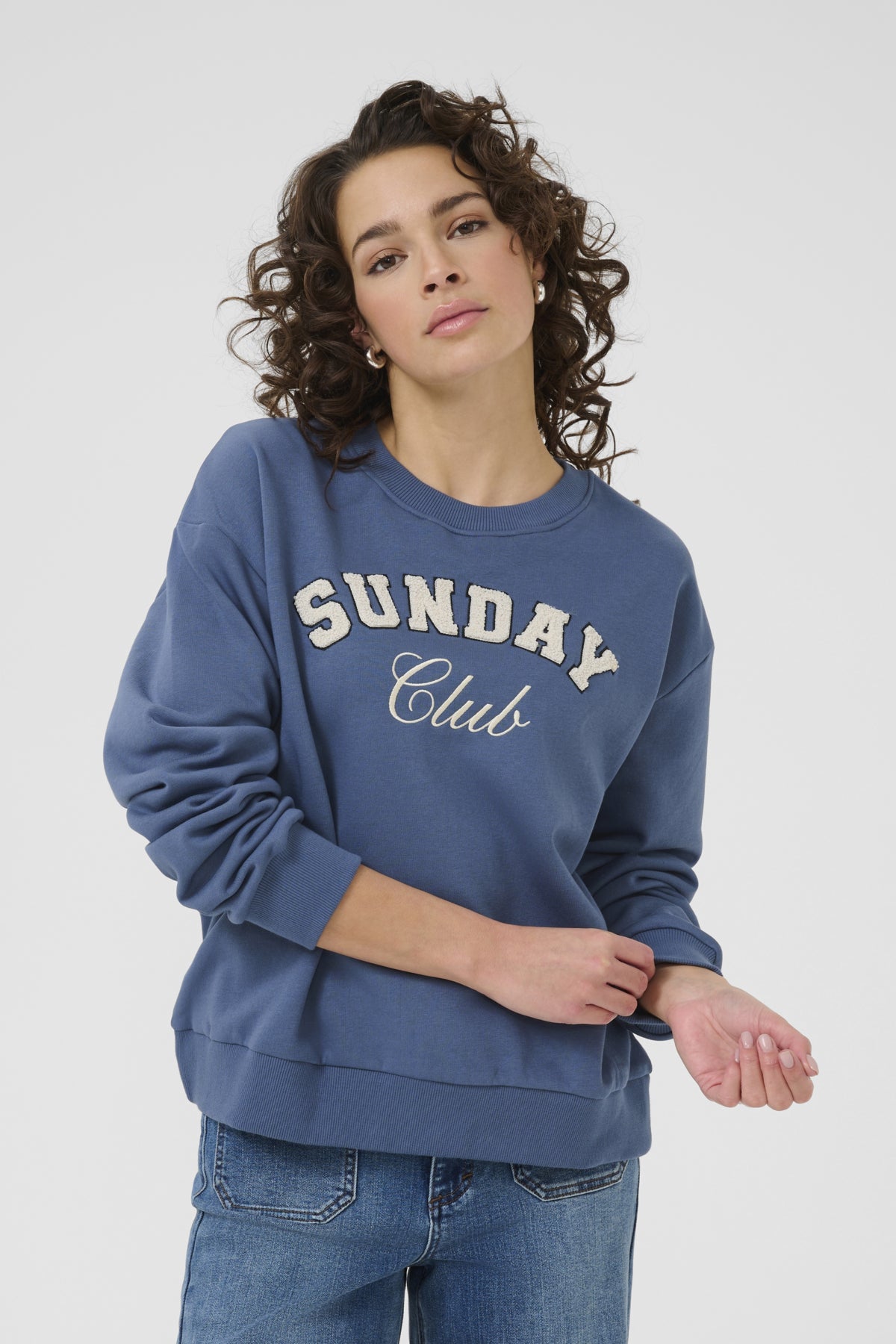 KAelenora Sweatshirt Bering Sea/Club Embd. - 10510672