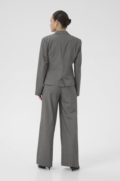 KAellie Shaped Blazer Gråmelerad / Kritstrecksrandig - 10510718 Thumbnail