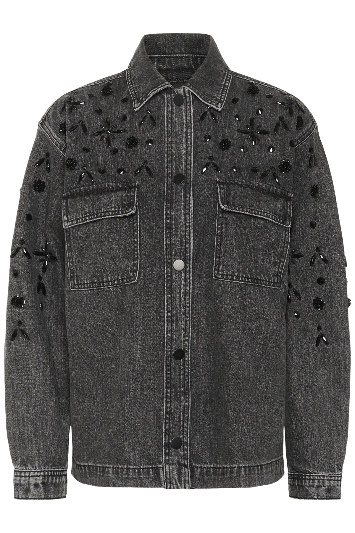KAjaiden Denim Jacket Mörkgrå tvättad denim - 10510723