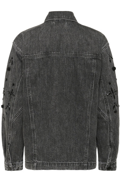 KAjaiden Denim Jacket Mörkgrå tvättad denim - 10510723 Thumbnail