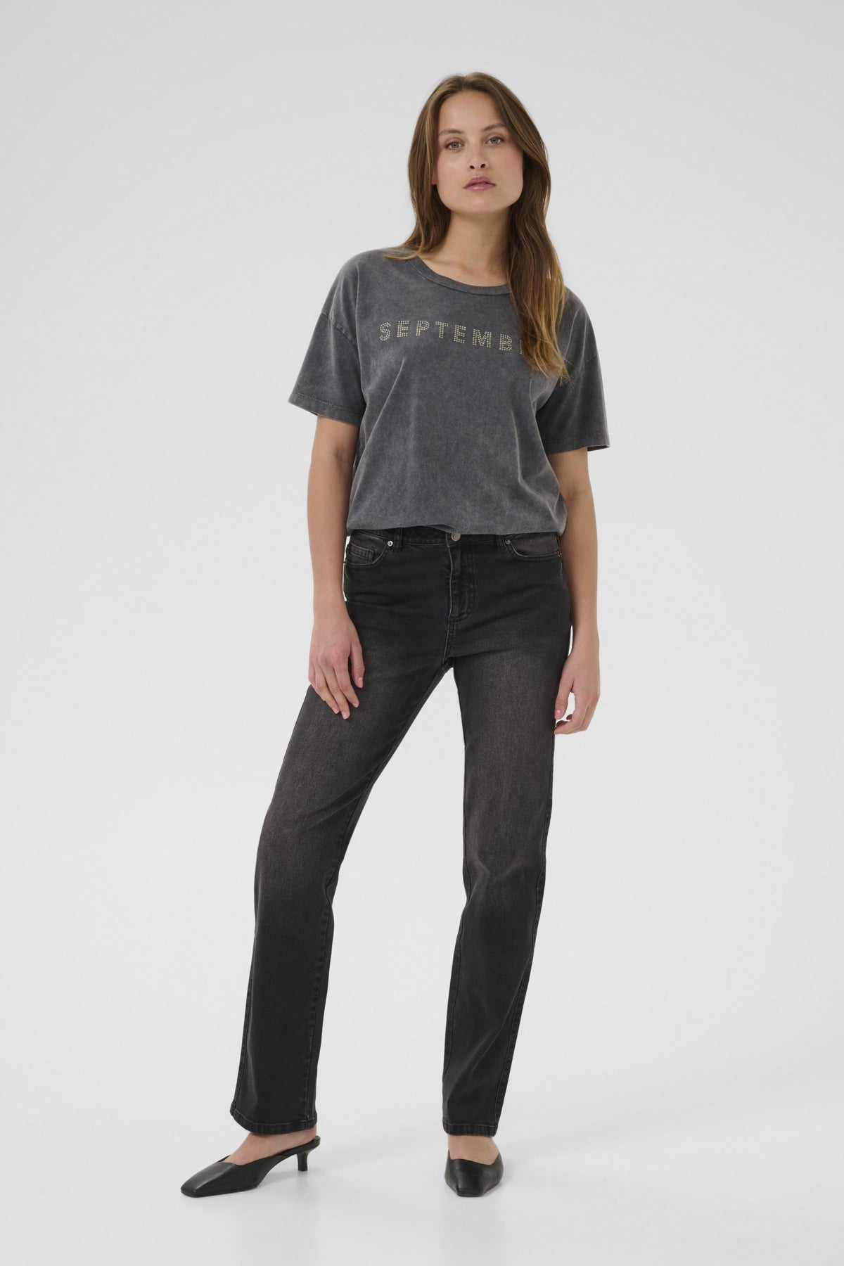 KAmaris Reg Fit Jeans Dark Grey Wash - 10510727