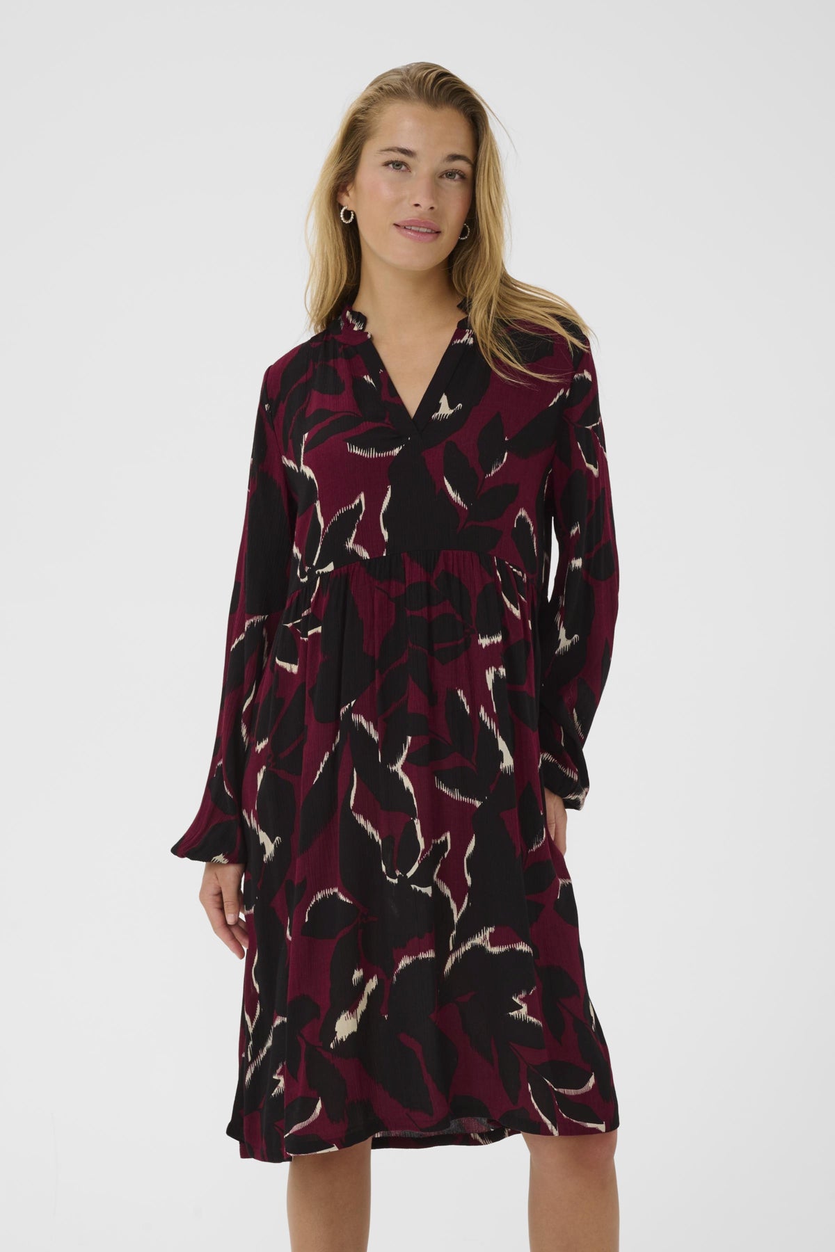 KAlisette Amber Dress Windsor Wine/Black Flower - 10510736