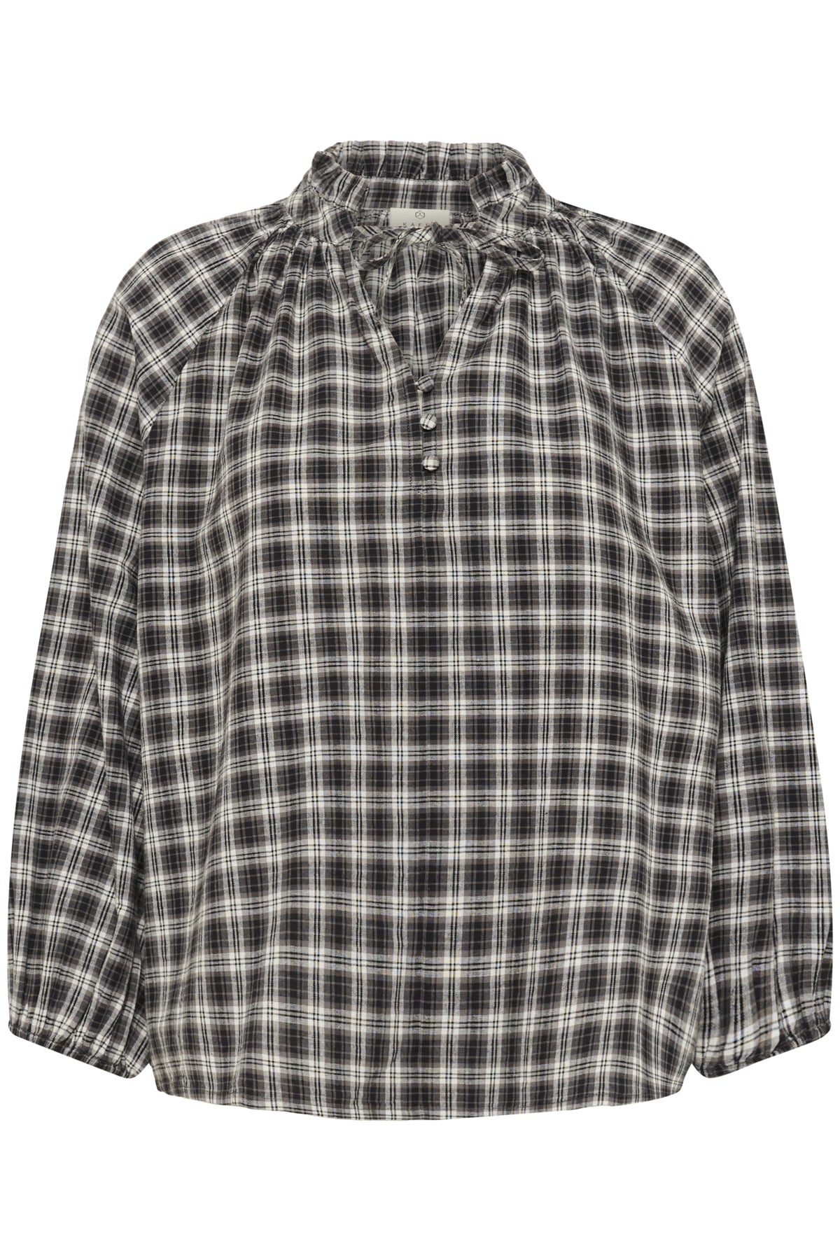 KAelna Blus Svart/Grå Rutig - 10510745
