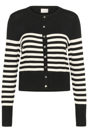 KAlizza Cardigan Black/Turtledove Half Stripe - 10510758