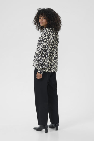 KAjamie Blouse Black/Turtledove Graphic - 108 - 10510794 Thumbnail
